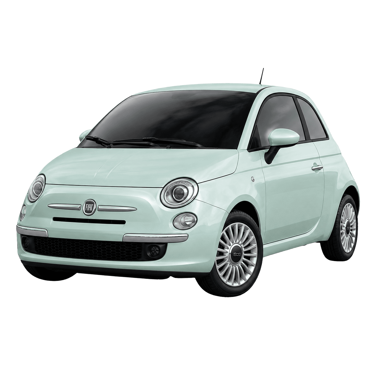 Fiat 500 compact hire car for easy local driving in Stevenage