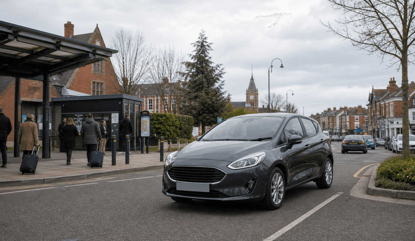 Compact hire car ready for practical travel around Welwyn Garden City